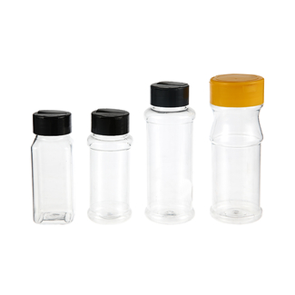 زجاجات أخذ العينات السائلة واضحة جرة التوابل البلاستيكية